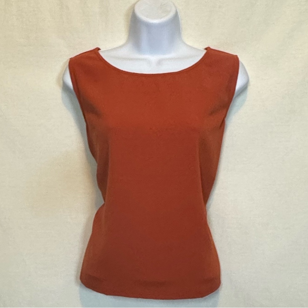 G-60 Julian Taylor PLUS SIZE 14 Orange Sleeveless Pullover Blouse